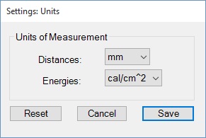 Units of Measurement Popup
